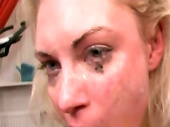 gorgeous telugu aunty delivery nude blonde slut enjoys a brutal facefuck