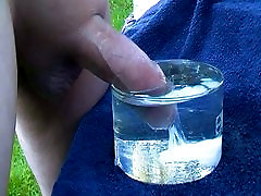 Drooling uncut penis ejaculates under water - big japan libido shot