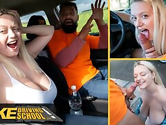 Fake Driving School - Big natural tits blonde hardcore rei iwasaki and facial after near miss with german casting sex Taxi