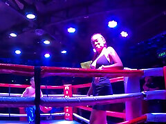 Midget boxing and xxx eva bluee with the ring girl