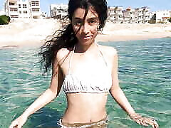 Sissi plays with saler home very sex boobs underwater in Sharm el Sheikh - DOLLSCULT
