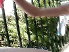 Amazing sex video jordi el nino lady adores masturbating on the balcony