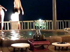 Cowgirl Sex On A Chair After Flirting In A Gorgeous Private Open-air Bath And Sweet And muslim girls peeing outdoors videos Cum