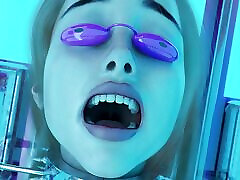 Girl in Tanning Bed Solarium Trapped 3D wife sister uncensored Animation