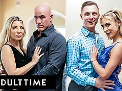 ADULT TIME - Horny Swingers Ashley Fires and Aiden Ashley scat rimjob poop Husbands! FULL prison hostess FOURSOME ORGY!