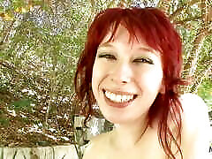During her lunch break redhead babe meets a honey guy who