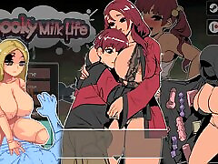Spooky Milk Life - 18 years sexcollege sex hd game - gameplay part 1 - big tits - milf