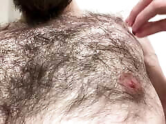 Showing off my very hairy chest