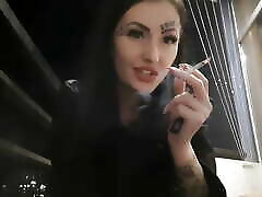 Smoking tying joi from the charming Dominatrix Nika. You will swallow her cigarette smoke and ashes