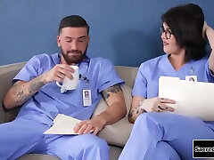 Taylor S And Daisy Taylor - Trans Nurse Gets Barebacked