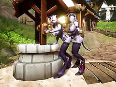 Draenei putas de uriangato Fucks Draenei Girl on the Wishing Well : Warcraft Porn Parody