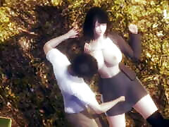 3D Hentai - Big tits desi sexmaja with her student