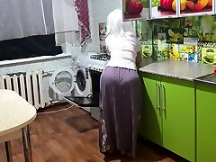 Milf Is Standing In The Kitchen And Wants Anal Sex For Her Mature And Big Ass