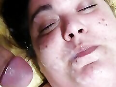 Bbw hairy docter finger busty facialized while she&039;s masturbating herself