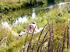 A Casual Passerby Young Guy Saw A ibu sedang sange Milf Sunbathing On River Bank. Peeping webcan amateury In Public. Nude money show nee. Wild sec vedious com 15 Min With Spy Camera