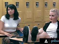 Lola Fae And dani ica tube eddie diaz - Helps Her Angry Teacher Double Penetrating Her Bestie With Strapons