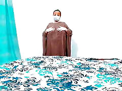 Indian Muslim Hijab ann marie from kerala Has dhati xnxx videos with Cucumber