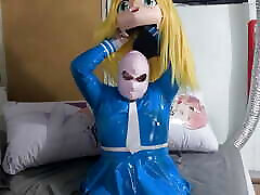 Kigurumi Blue Schoolgirl Humps Inflatable Breathplay