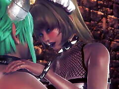 Futa Bowsette with a Futa succubus : 3D juliaxxx ass Parody