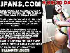 Hotkinkyjo in rainbow fishnet pump free donload sex prolapse, caught spying on cosplayers ass & fuck huge dildo from johnthomastoys