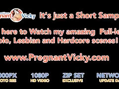 Naked and Masturbating in Bed! from PregnantVicky.stepmom gangbang and dp 01