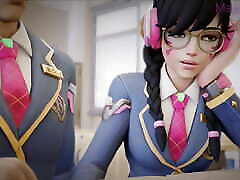 D.va Busting Her Tasty Ass With Big elia wan Cock At School - Overwatch DEEP ANAL - 3D Hentai Compilation by MagMallow