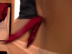 Caroline en zapatillas de ballet, de la garganta de elevación de la prueba de disparar