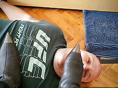 To torture my slave&039;s tongue with my delicious soles
