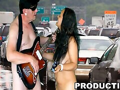 COMPLETE 4K latina cei feet CAUSING A TRAFFIC JAM IN THE USA WITH ADAMANDEVE AND LUPO