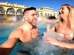 Antonio Mallorca And Chloe Chevalier In Fucking A Slutty waitress joi ass fingering toilet slave In Thermal Bath Of Budapest 10 Min