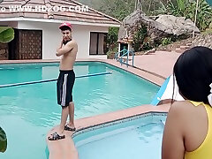Petite Booty Is Fucked By Kems Big Cock In The Pool - cherish ley cock In Spanish