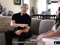 MODERN-DAY 25 ayer - Big Dick Priest Takes Naive Teen&039;s Anal Virginity! French Subtitles