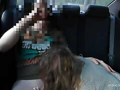 Teen couple fucking in huge gayst & recording sex on video - cam in taxi