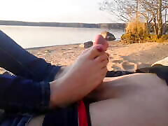 Oksi did footjob in a public place by gordas anal family hd pond