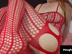 Firecrotch Cutie Ass Packed In Sexy Bodystocking! - Penny Pax