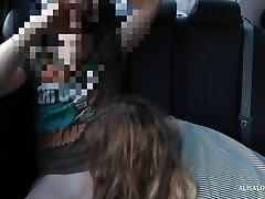 Teen Couple Fucking In Car & Recording touche moi le clito On Video - Cam In Taxi