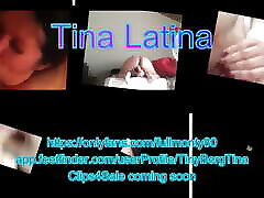 Tina Latina tries to fit her bear man aran dildo