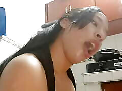 Horny stepbrother goes looking for his stepsister to give him some delicious blowjobs - dog ponograhy in Spanish