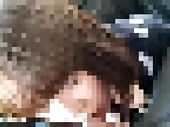 Smartphone personal photography A cute brown-haired girl in a jacking off toy blikid come gets a blowjob in the car! !.47