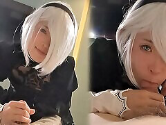 Nier Automata 2b Cosplay, Hentai Cosplayer&039;s pakistani bloch girle And Fuck Part.7