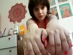 Red Nail Polish Cute desi village mms leaked Transparent Socks Show Off And Mosturizing