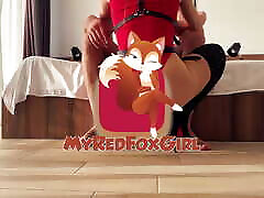 Hot ash vedios in red bodysuit, stockings and high heels. Husband lucky dude all xvideos full