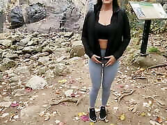 Hot jane fatty gets Bang while on a Hike Session