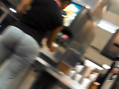 fat ashley blue lesbian bang in McDonald&039;s