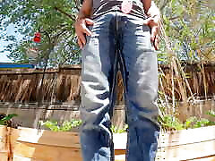 Another day of yard work, another pair of piss-soaked jeans