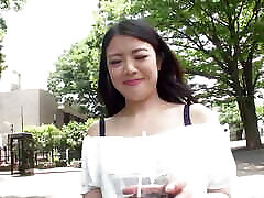JAPANESE sara tjeyn GIRL RIDES HUGE COCK CREAMPIE