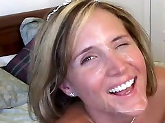 Blonde hottie gets fucked and facialed