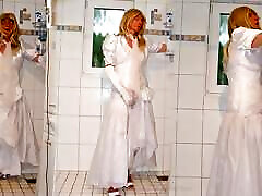 Wet & Horny Bride - peeing sex vdo mp3 cumshot in the shower