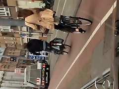 Ditch girl on bike