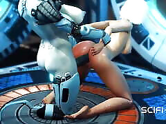 Sex cyborg futa gederation 7. Super fuck system in the sci-fi lab